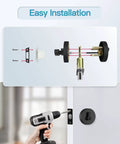 Single Cylinder Deadbolt Lock With Key For Front Door Entry Built Tough For Exterior Use, Heavy Duty High Security Matte Black Finish installation