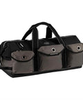 Extreme Big Daddy Tool Bag In Gray With 25 Pockets, Diamond PVC Bottom, Gate Mouth Dry Bag Opening, Heavy Duty 1680D Poly