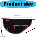 Heavy Duty Workhorse Sewing Organizer Belt With Industrial Stitching And Multipocket Tailoring Girdle, size dimensions shown.