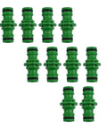 10 Pack Double Male Hose Pipe Connectors Quick Connect ABS Plastic With Rubber O Ring For Garden Watering And Irrigation No Fuss Quick Fix