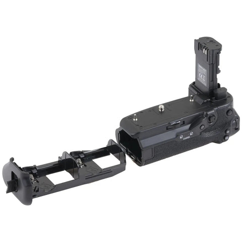 Battery Grip For Canon EOS R5 Mark II And R6 Mark III Vertical Power Grip Replaces BG-R20 open battery compartment view.