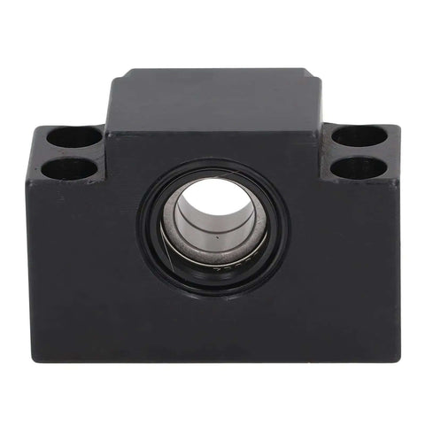 Top Tier Ball Screw End Support Kit Made From Heavy Duty Carbon Steel Bearing Block For SFU1605 And SFU1204 Models, front view