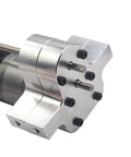 Close-up of Metal RC Gearbox With 370 Brush Motor for WPL RC Car, showcasing metal construction and mounting points.
