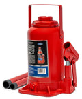 XtremepowerUS 20-ton hydraulic bottle jack, red; portable automotive lifting tool with built-in handle