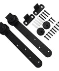 Experience ultra smooth, quiet sliding with a heavy duty barn door hardware kit for cabinet doors, featuring pulleys and screws