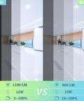 Comparison of Six Inch LED Recessed Light Kit Pack Of 12 Ultra Thin 5000K Canless Downlights in office space lighting
