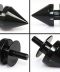 Spike JDM Style Quick Release Car Bumper Fasteners Set Made From 6061 T6 Aluminum Black For Front And Rear Bumpers