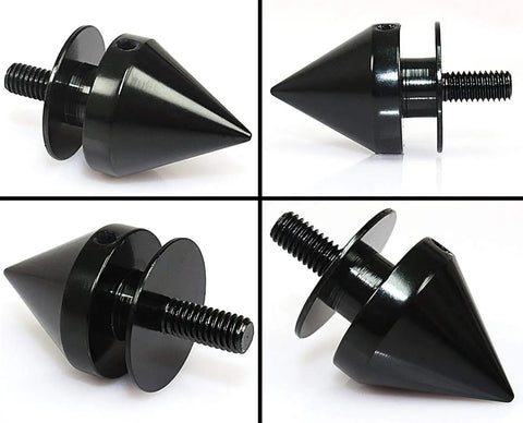 Spike JDM Style Quick Release Car Bumper Fasteners Set Made From 6061 T6 Aluminum Black For Front And Rear Bumpers