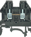 Front view of DK2.5N-BK DIN Rail Terminal Block Screw Type UL Listed 600V 20A 12-22AWG for control panels.