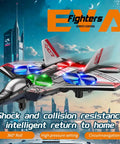 Big Power 2.4GHz RC Plane For Kids And Adults Easy To Fly Foam Airplane With LED Lights On Display At Night