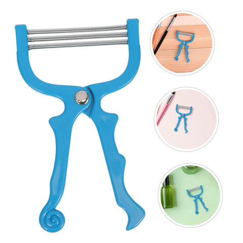 Portable Facial Hair Remover Spring Tool For Women, Manual Epilator With Stainless Steel Coils And ABS Construction, Gentle On Chin And Facial Areas, On The Go Hair Removal For Smooth Skin; blue handheld