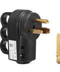 Heavy Duty 2 In 1 Nema 6 50P To 6 30P Male Power Plug Adapter 50 Amp 3 Prong 125V 250V ETL Listed close-up view