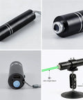 Three Head Green Laser Level Kit With Rechargeable Battery, 520nm Cross And Linear Lasers, 2M Charger, Base And AC DC Adapter