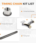 Beefed Up Engine Timing Chain Kit With Sprocket Tensioner For 2007 Through 2019 Buick Chevy Express Silverado Suburban Cadillac Escalade GMC Sierra Yukon Pontiac Hummer Replacement 3 Pieces 12556582