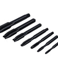 7 Piece Nitriding Coated Spiral Point Tap Set M3 To M12 For Aluminum Stainless Steel And More Pro Grade Ideal For Through Hole Tapping