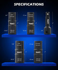 Five Piece One Half Inch Drive Lug Nut Socket Set With Impact Flip Sockets Metric 17 19 21 22 Mm And SAE set specifications