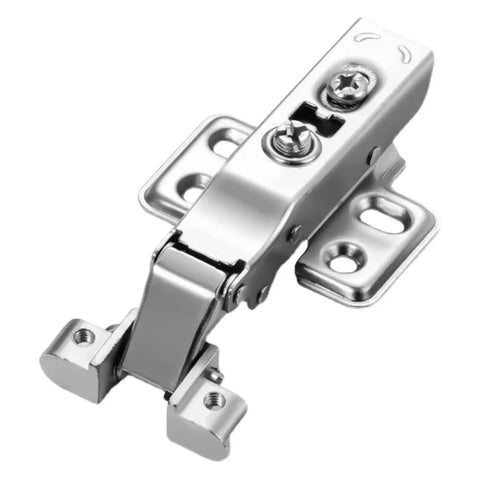 Premium Heavy Duty Soft Close Cabinet Hinges Featuring Quick Install Hydraulic Dampers For Full Cover Kitchen Cupboards And Bathroom Vanity Doors Rock Solid Construction, showing a detailed angle of the hinge.