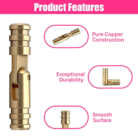 25 Piece Brass Hidden Cylinder Hinges Kit With Drill Locator And L Shaped Hex Wrench; brass hinge features and details