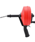 Heavy Duty 7.5M Drain Auger Snake With Drill Mode Attachment Crafted From Premium 65 Manganese Steel for tough clogs and blockages.