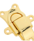 Super Cool 2 Pack Retro Toggle Latch Buckles For Wooden Chest Jewelry Box Lock Replacement Secure Hasp Hardware With Durable Antique Finish close-up of gold toggle latch