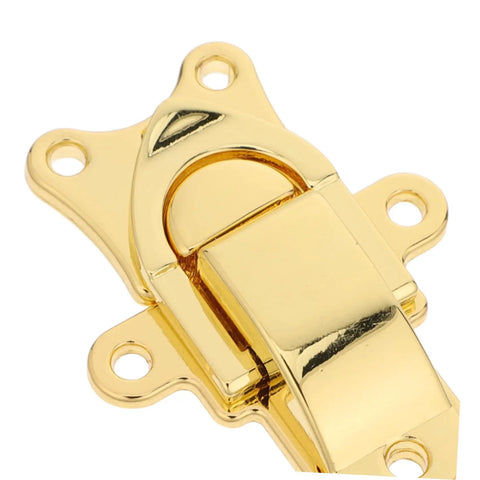 Super Cool 2 Pack Retro Toggle Latch Buckles For Wooden Chest Jewelry Box Lock Replacement Secure Hasp Hardware With Durable Antique Finish close-up of gold toggle latch