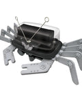 Tabletop Robot Kit For Kids And Teens, DIY Robotics STEM Toy That Builds An Awesome Mechanical Crab, Easy Assembly, Edge Detector Engineering Gift For Boys And Girls, Educational Hands On Fun, gray plastic crab robot