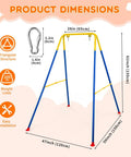 Beefy Heavy Duty Foldable A Frame Swing Stand For Backyard And Indoor Outdoor Use Metal Hammock Chair Stand Frame Portable Quick Assembly In Minutes Blue Finish