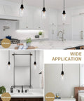 Slick Five Point Five Inch Seeded Glass Mini Pendant Light Featuring Badass Black Metal Hanging Fixtures For Kitchen Island And Dining Room in a kitchen, bathroom, and bedroom.