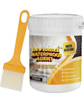 No Sweat Waterproof Adhesive And Invisible Anti Leakage Coating Featuring Built In Brush For Roofs Walls And Floors Dries Clear, 500ml container with brush.