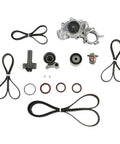 Heavy Duty Coolant Water Pump And Timing Belt Kit For Toyota Tundra 4Runner T100 With 3.4L V6 Engine Compatible Part Numbers 1354062021 1610069398 kit parts laid out