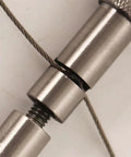 Manual Camping Rope And Dehorning Wire Tool for Animal Handling, close-up of stainless steel wire and handle connection.