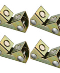 Four Pack V Type Magnetic Welding Clamps With Adjustable V Slots For Tack Welding Magnetic V Pads Kit shown in a set of four