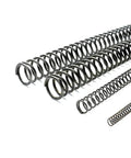 Heavy Duty Pro Grade Badass 65Mn Steel Compression And Tension Spring For Tough Automotive Fixes And Garage Mods Pack Of Five Solid Metal Coils layout view showing various lengths.