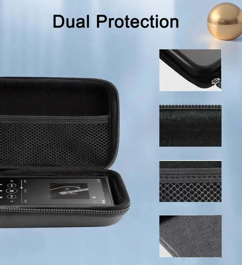 Hardcore Shockproof Hard Shell Case Compatible With Innioasis Y1 2.4 Inch Mp3 Player showing dual protection and padded interior.