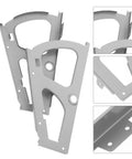 Two stainless steel shoe cabinet hinges with flip plates for home furniture wardrobes