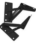 Heavy Duty Steel Spring Loaded Door Hinges With High Hardness And Black Locking For Folding Sofas And Beds, Cabinet Lift Up Hinge