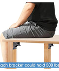 90 Degree Right Angle Thickened Self Locking Foldable Hinge For Tables And Stools Coffee Tables Beefed Up Durable 8 Piece Set