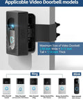 Adjustable Angle Doorbell Mount For Ring And Blink Wireless Video Doorbells No Drill Anti Theft Doorbell Camera Mount