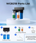 Two Stage Whole House Water Filtration System With 10 Inch Sediment Filter And CTO Carbon Filter No Fuss 1 Inch Inlet And Outlet