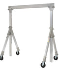 Heavy Duty Aluminum Gantry Crane Rated For Two Thousand Pounds With Quick Slide Adjustable Height for smooth outdoor setups.