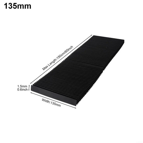 Heavy Duty Flexible Accordion Bellows Cover For Milling Machines And CNC Lathes Dust Oil Water Guard Shield Waterproof 1.5M Length