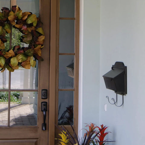 Wall Mount Luxury Mailbox In Rustproof Cast Aluminum Black Finish With A Slick Contemporary Look Easy Front Mount Install
