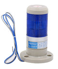 Blue 24V DC LED Tower Stack Light For Industrial Warning Signals 80mm Base And 125mm Height Durable Tower Indicator Lamp