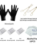 84 Piece Body Piercing Kit With 14G And 16G Jewelry For Nose Tongue Lip Ear Eyebrow Belly Button Cartilage Tragus Industrial Helix Daith Clamps And Tools Complete Starter Set For Piercing Fans with gloves, forceps, needles, and alcohol pads