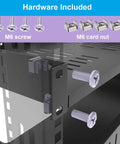 1U Universal Server Rack Shelf For 19-Inch Racks, 10-Inch Deep, Steel Ventilated Cantilever Tray, M6 screw and nut hardware