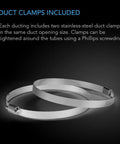 Flexible 6 Inch Aluminum Ducting For HVAC And Exhaust Built Tough Four Layer Protection 25 Feet Long Steel Wire Spiral Construction For Easy Install In Dryers Grow Rooms Tents And More stainless steel duct clamps