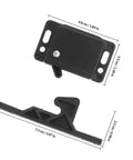 RV Cabinet Latches Two Pack With Spring Hook Lock Push To Close Drawer And Door Catch Peel And Stick Mount No Tools Required