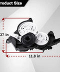 Toyota Tundra And Sequoia HVAC Blend Door Actuator Replacement For 2007 To 2021 Air Conditioning Heater Air Mix Damper Servo Motor Replaces 871060C140, product size shown is 8.27 x 11.8 inches
