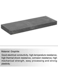 Graphite Block Ingot Plate For Melting And Electrolysis, 140 By 51 By 10 mm, shown with its electrical conductivity attributes.