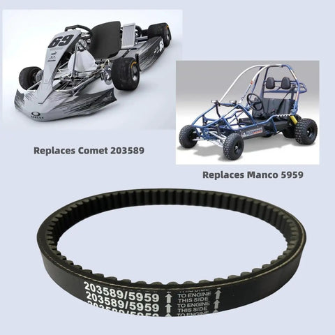 Go Kart Drive Belt For 30 Series Torque Converter Replaces Manco 5959 285B 286B 286U 485B 906C Murray 128487 Coleman KT196